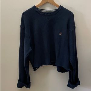 Cropped Tommy Hilfiger Navy Sweater